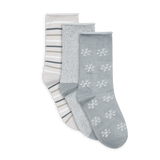 Super Soft Crew Socks Set of 3 | Blue