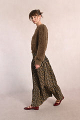 Marlo Skirt | Khaki Leaf