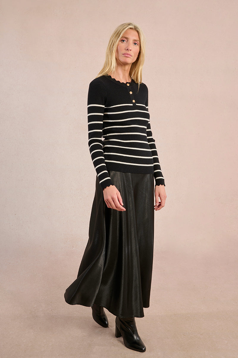 Tempest Top | Black/Ecru
