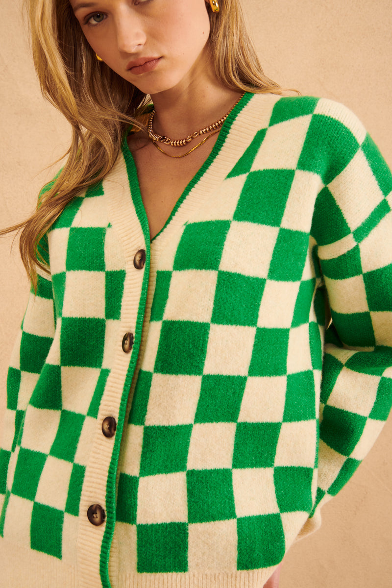 Lawson Cardigan | Irish Check - FINAL SALE