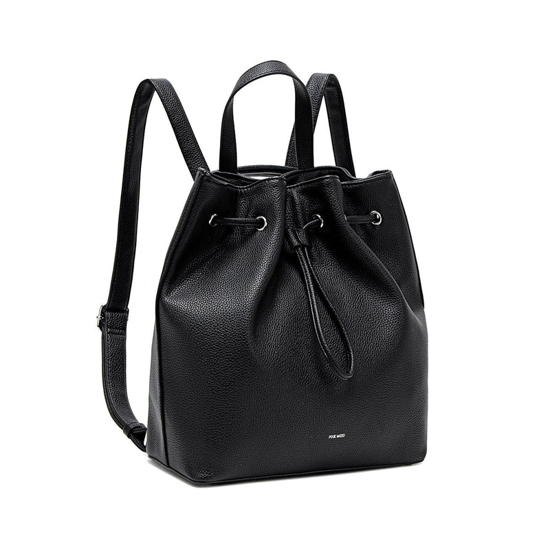 Leah Backpack | Black Pebbled - FINAL SALE