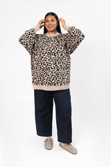 Leopard Pullover | Taupe