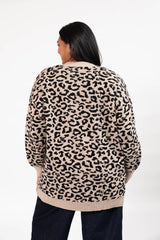 Leopard Pullover | Taupe