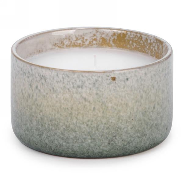 Large Decorative Glass Candle | Grey