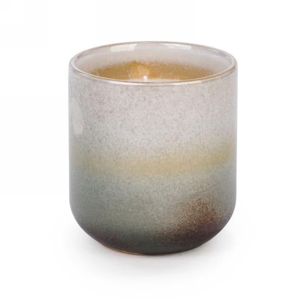 Small Decorative Glass Candle | Grey