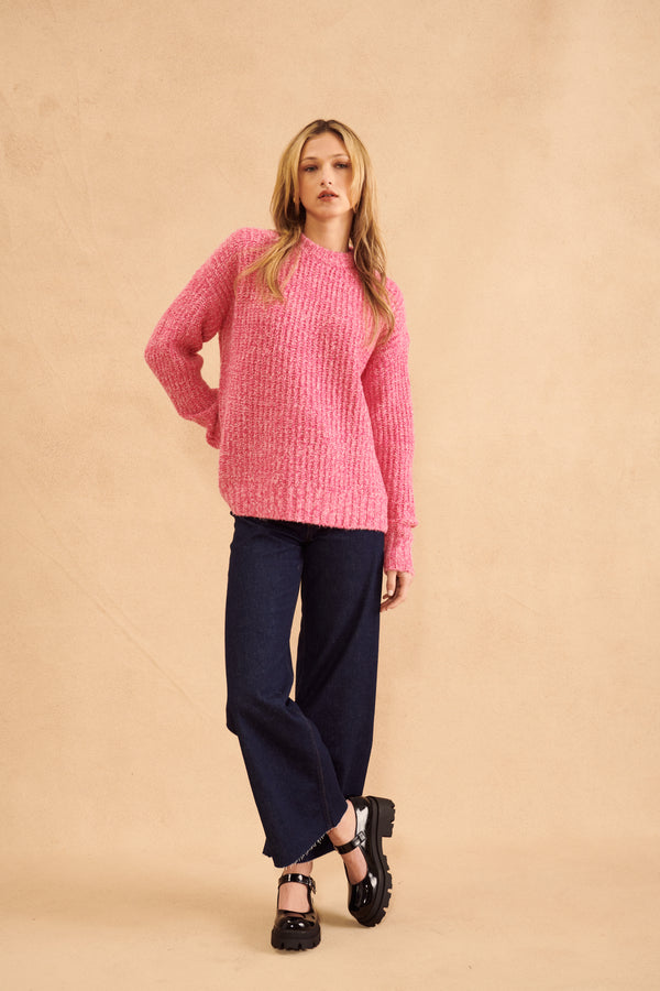 Louie Sweater | Hibiscus