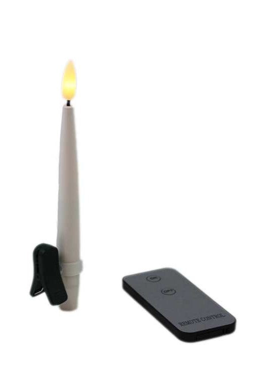 LED Taper Candles with Remote | Set of 10