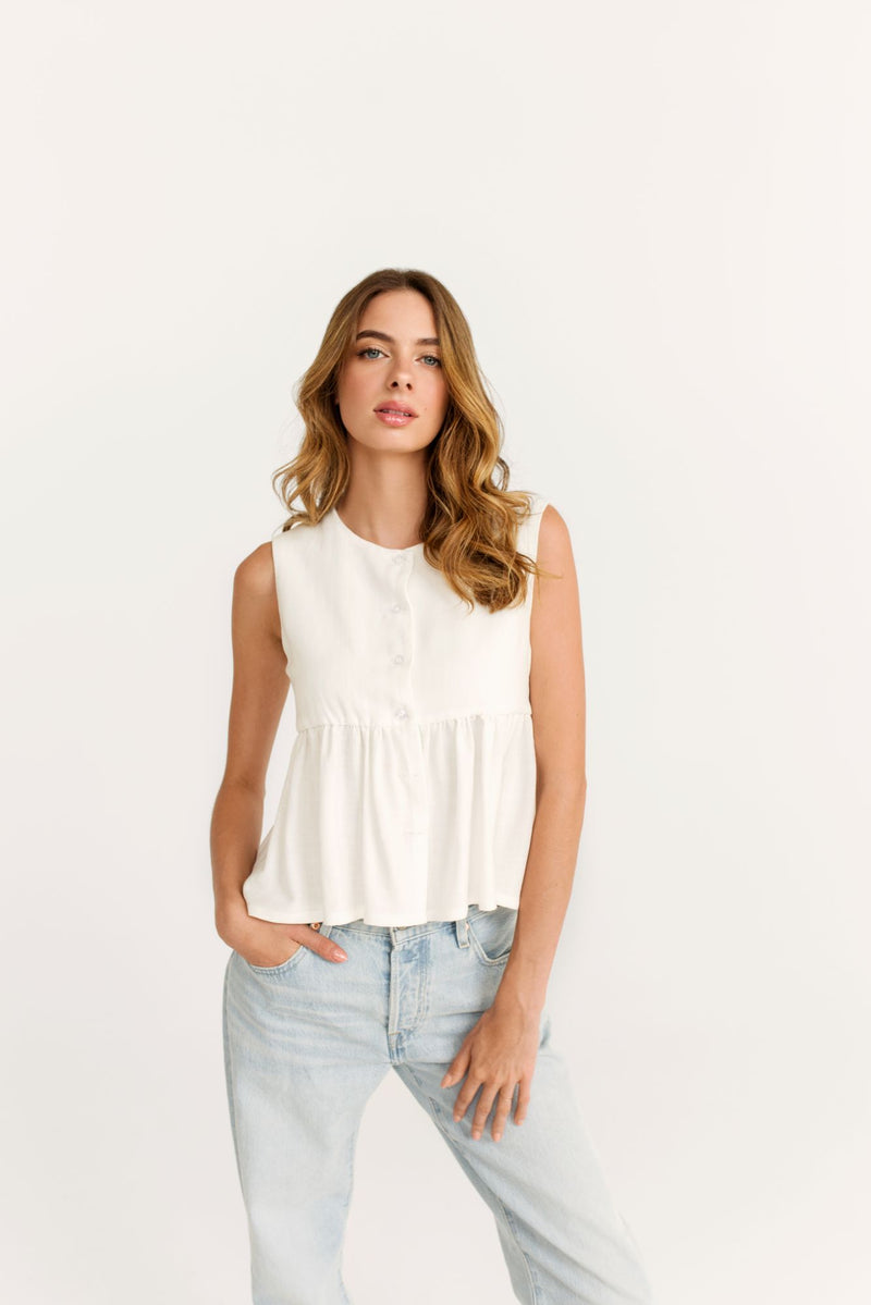 Leanne Top | White