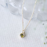 Luster Necklace | Gold/Green
