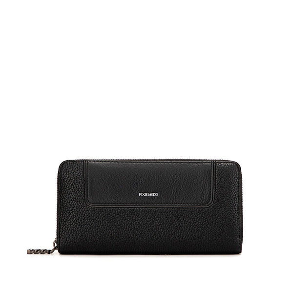 Mae Zip Wallet | Black Pebbled - FINAL SALE