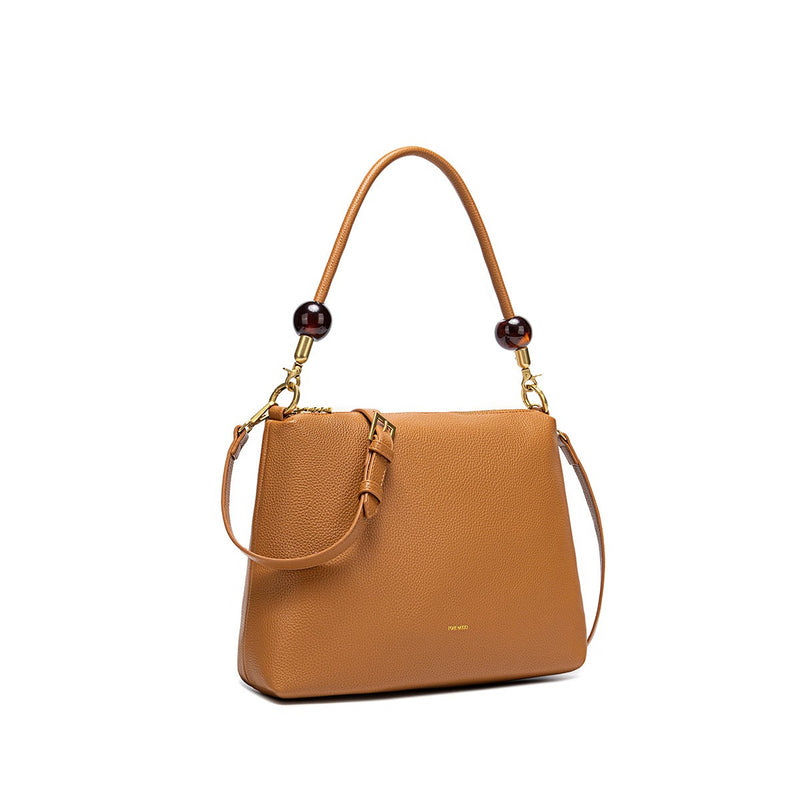 Miriam Shoulder Bag | Mustard Pebbled - FINAL SALE