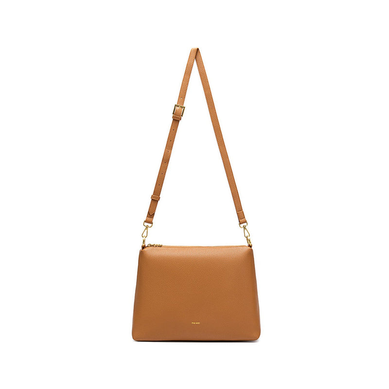 Miriam Shoulder Bag | Mustard Pebbled - FINAL SALE