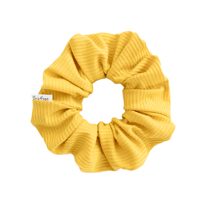 Barbays Scrunchie | Mustard Rib Knit