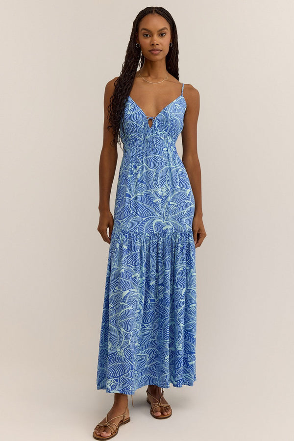 Lisbon Arta Maxi Dress | Blue Waves - FINAL SALE