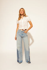 Niccolo Blouse | Western Eyelet