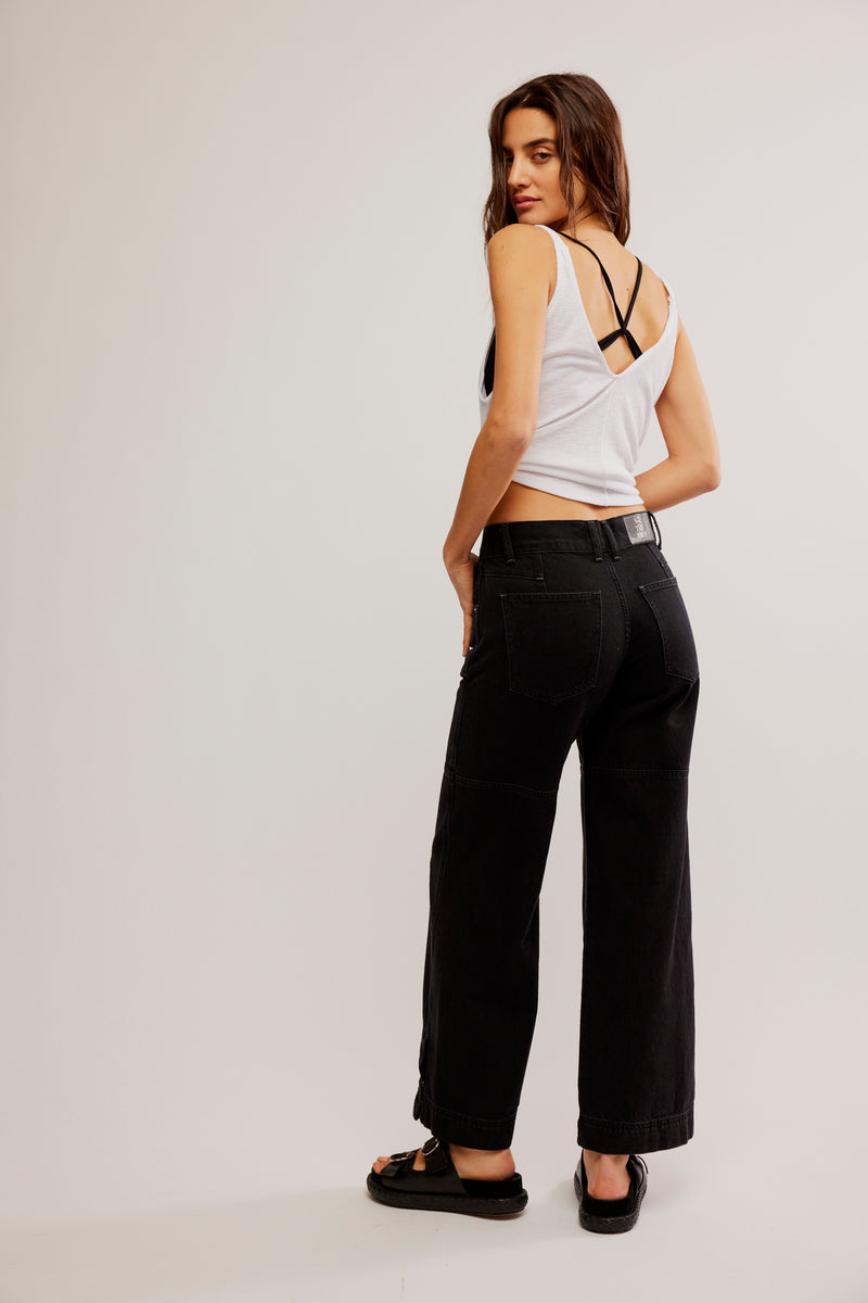 Benji Wide Leg Jean | Thea Black