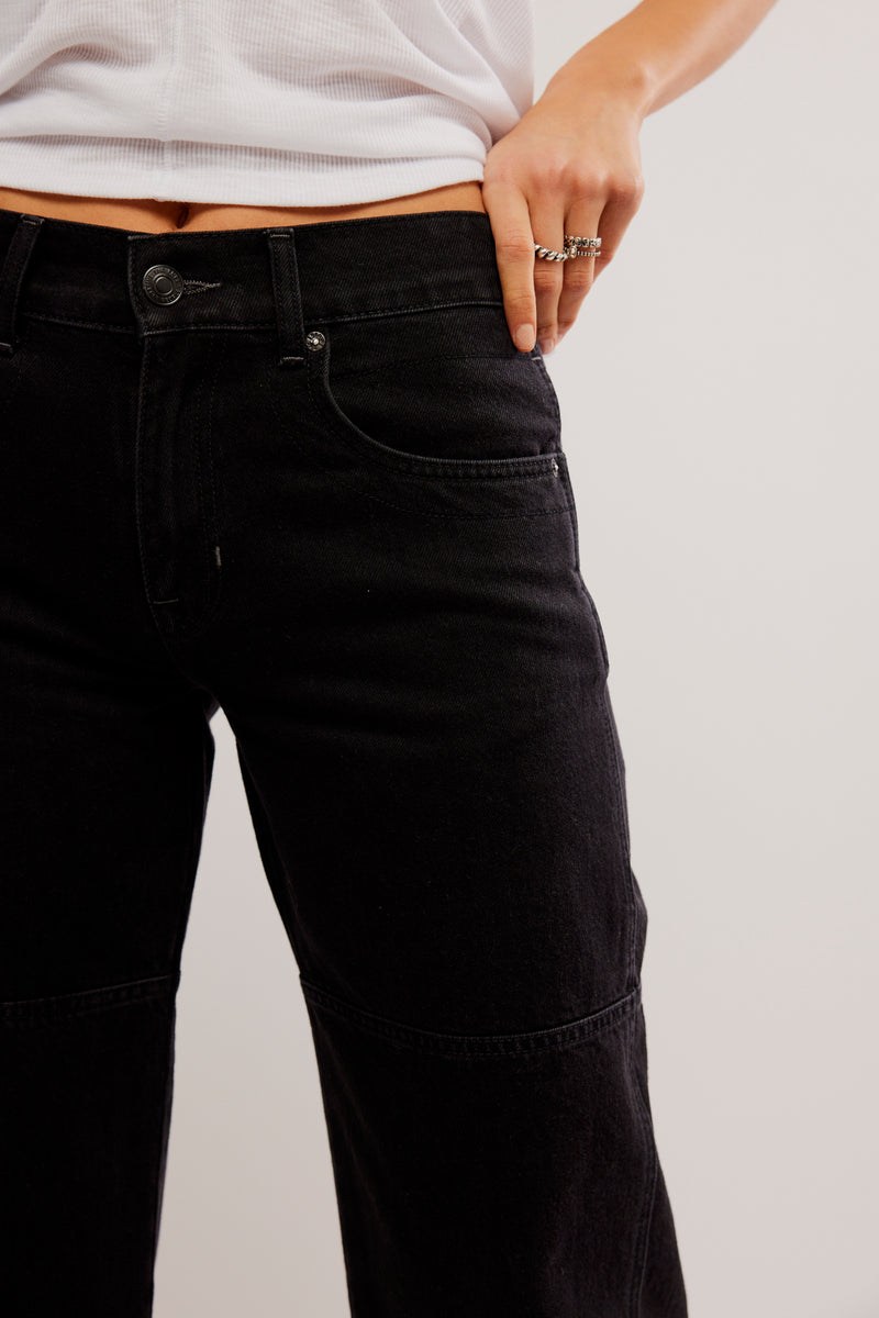 Benji Wide Leg Jean | Thea Black