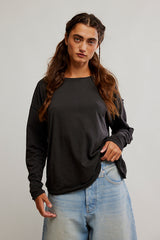 Nina Long Sleeve Tee | Black