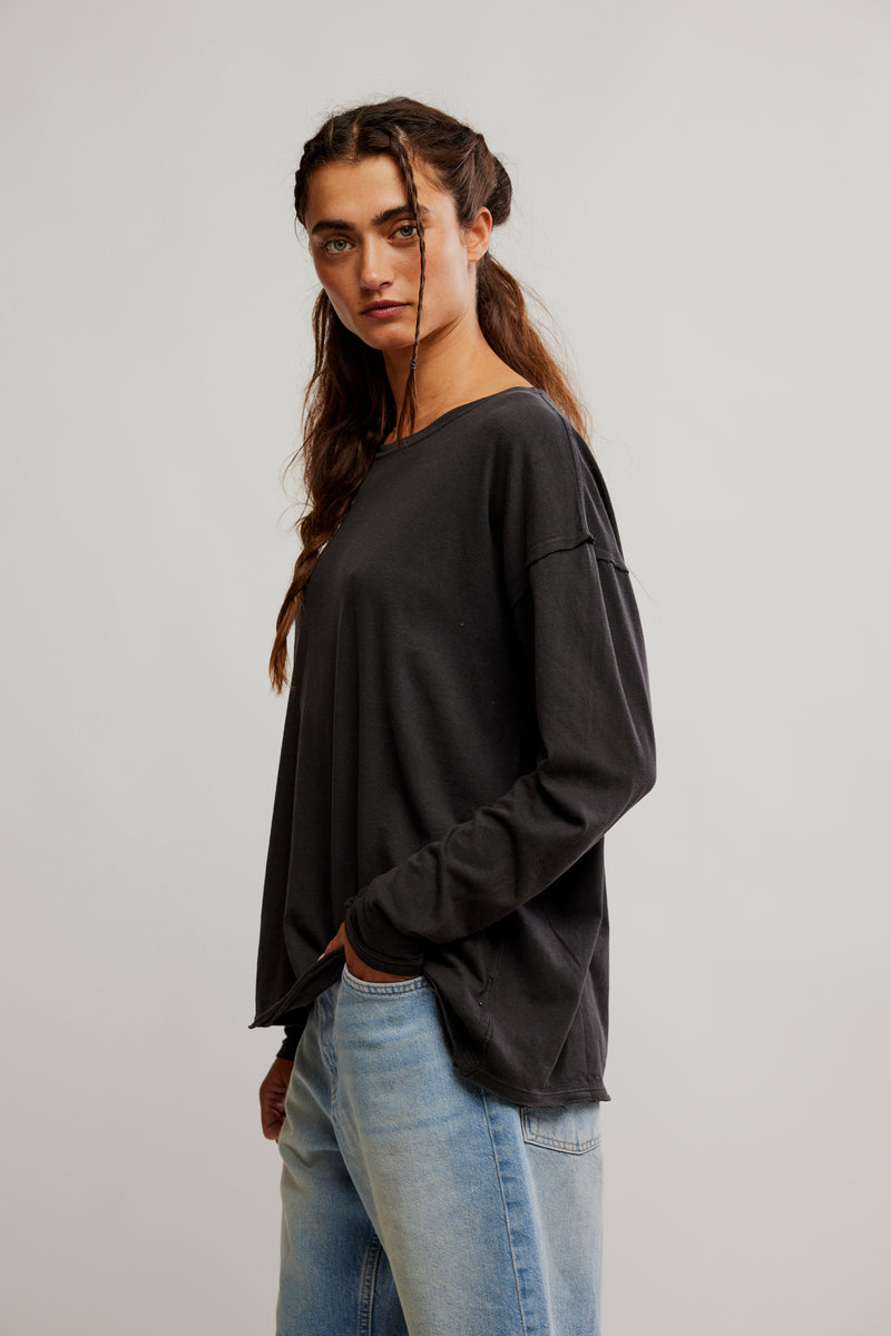 Nina Long Sleeve Tee | Black