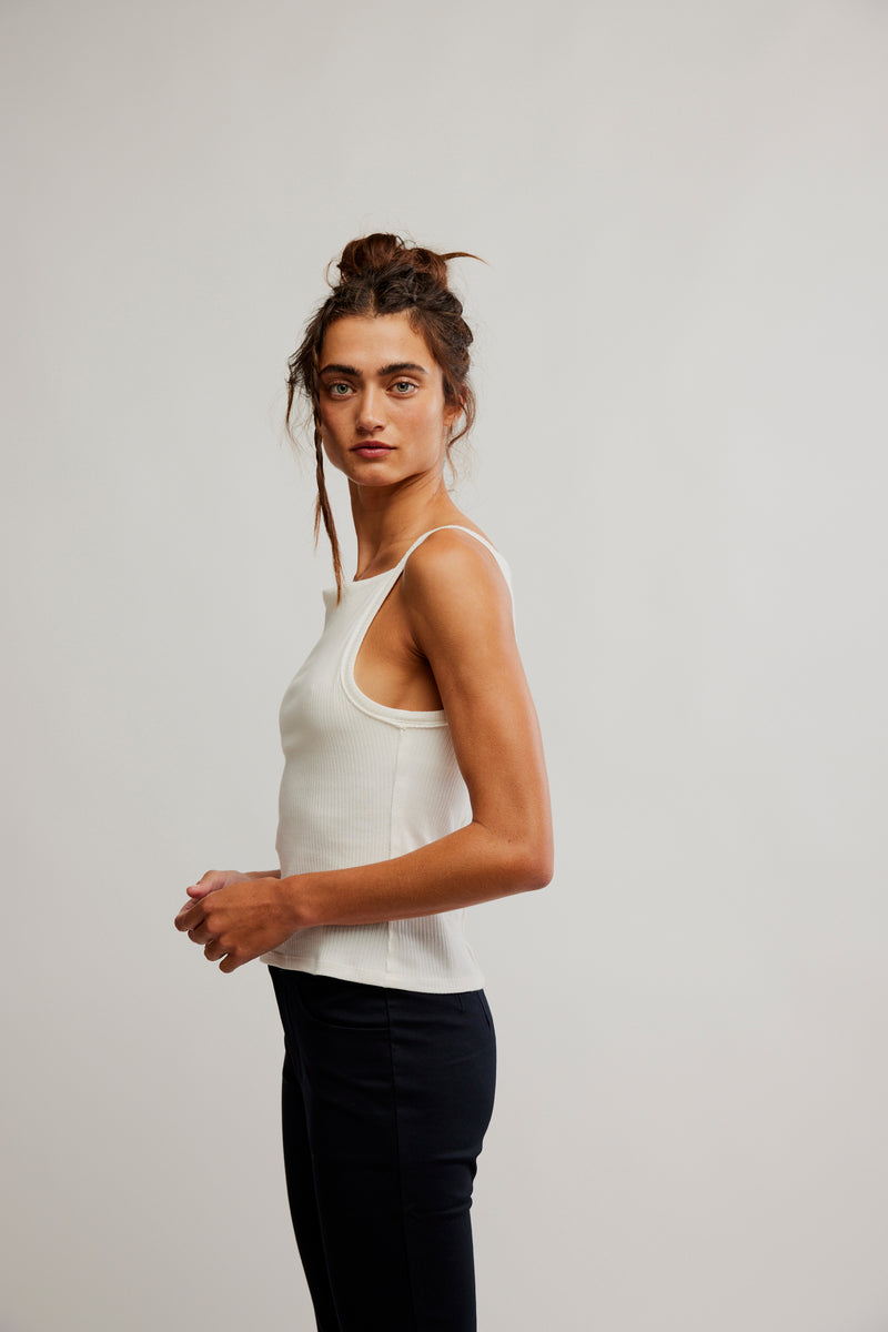 Mia Tank | Clean Ivory