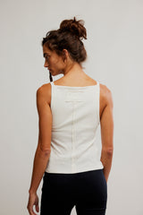 Mia Tank | Clean Ivory