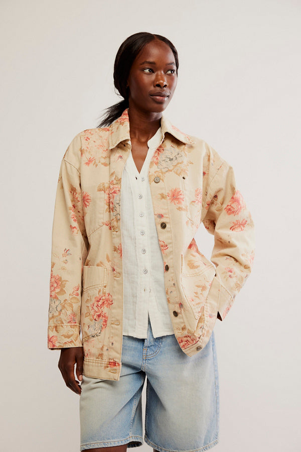 Avery Denim Jacket | Exploded Floral