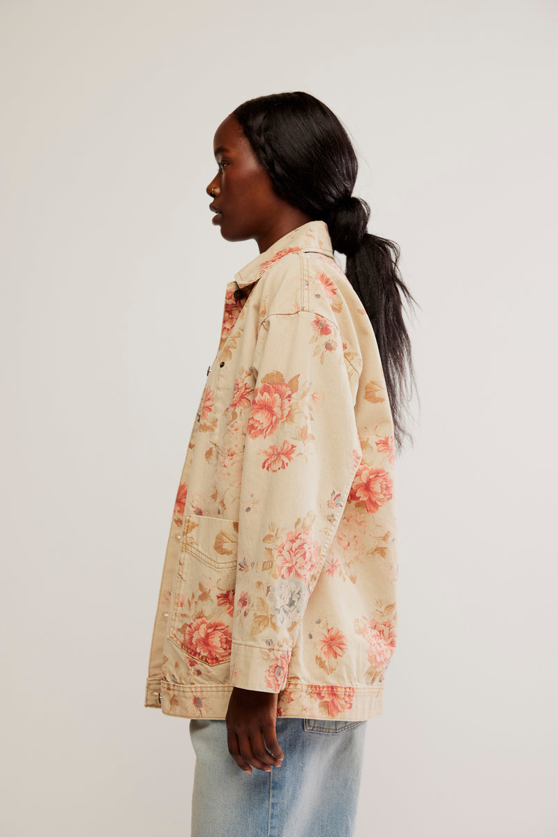 Avery Denim Jacket | Exploded Floral