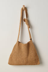 Coastal Crush Straw Tote | Natural