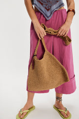 Coastal Crush Straw Tote | Natural