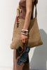 Coastal Crush Straw Tote | Natural