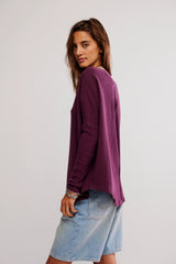 Latte Blues Top | Chocolate Grape