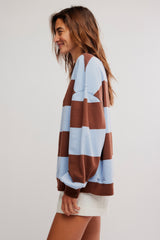 Classic Stripe Crew Wide | Periwinkle Combo