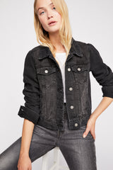 Rumors Denim Jacket | Black - FINAL SALE