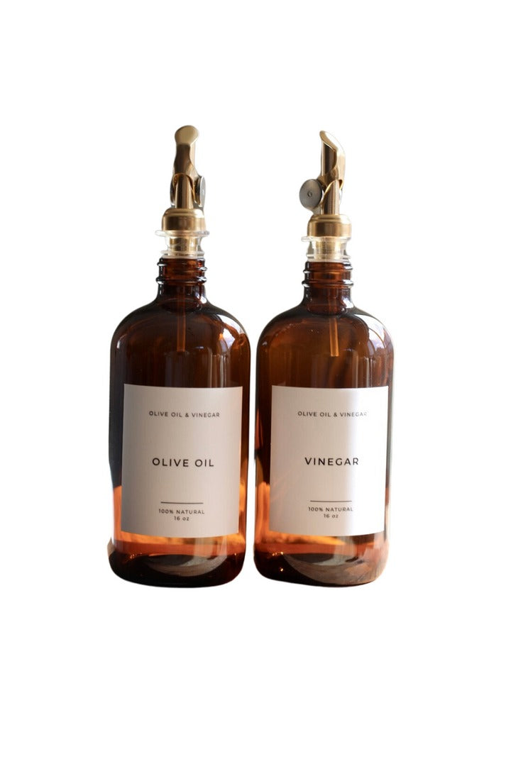 Amber Glass Bottle | Olive Oil