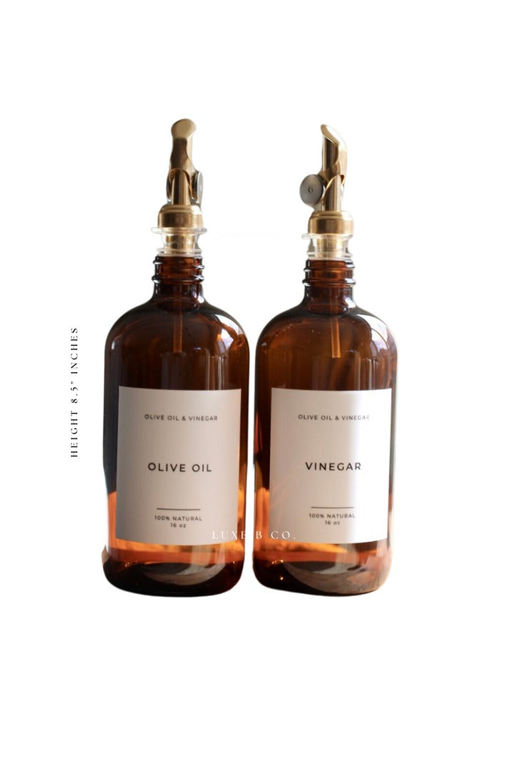 Amber Glass Bottle | Olive Oil