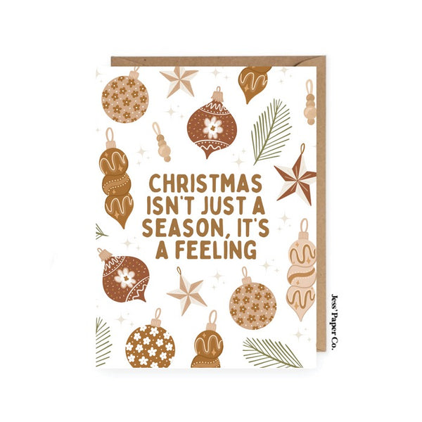 Christmas Is A Feeling Card - FINAL SALE