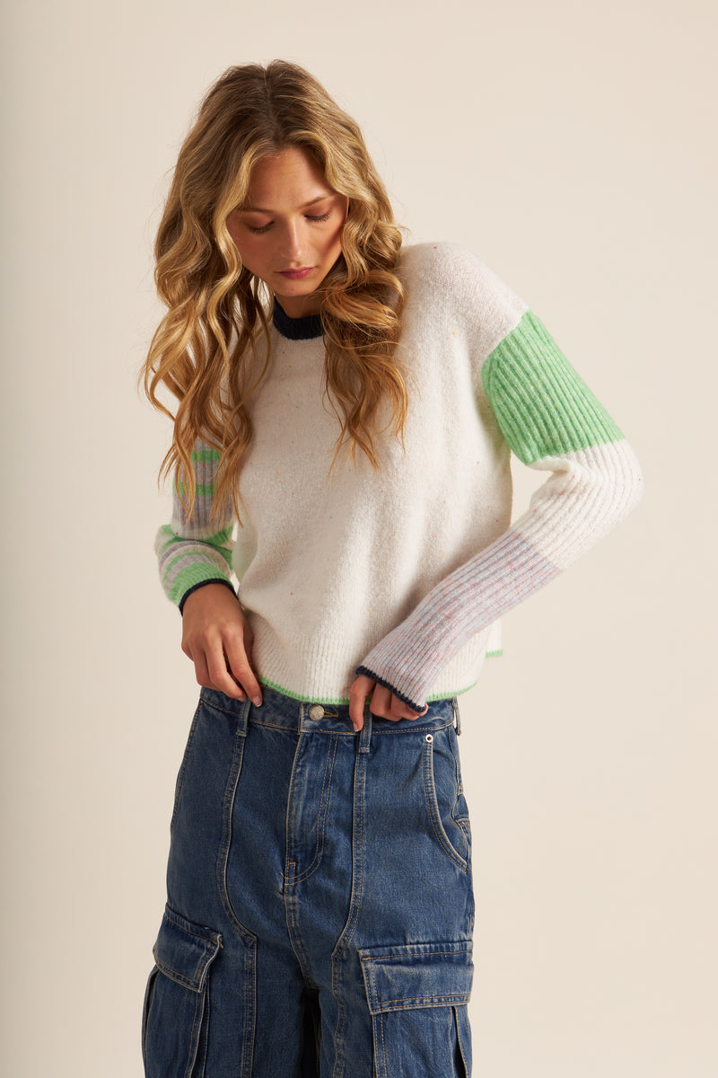 Patrice Pullover | Ivory Meadow
