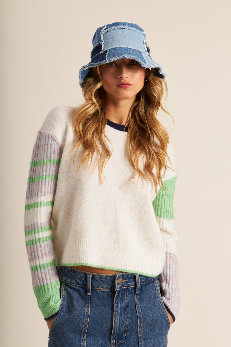 Patrice Pullover | Ivory Meadow