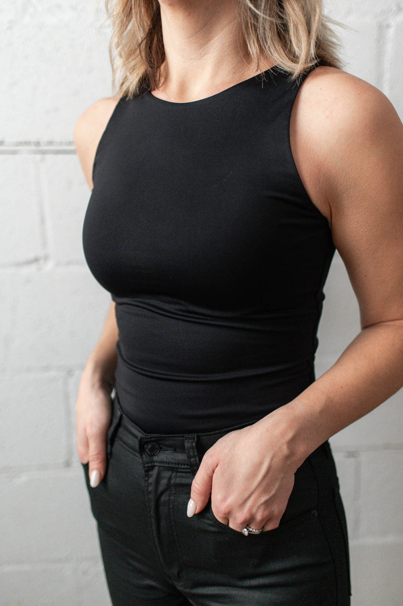 Roxie Sleeveless Bodysuit | Black