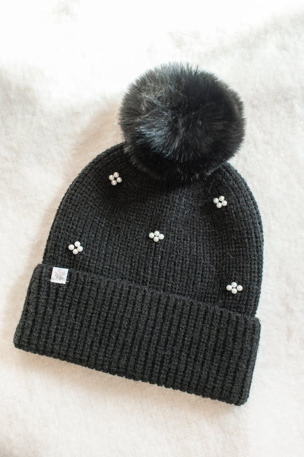 Pearl Beanie | Black