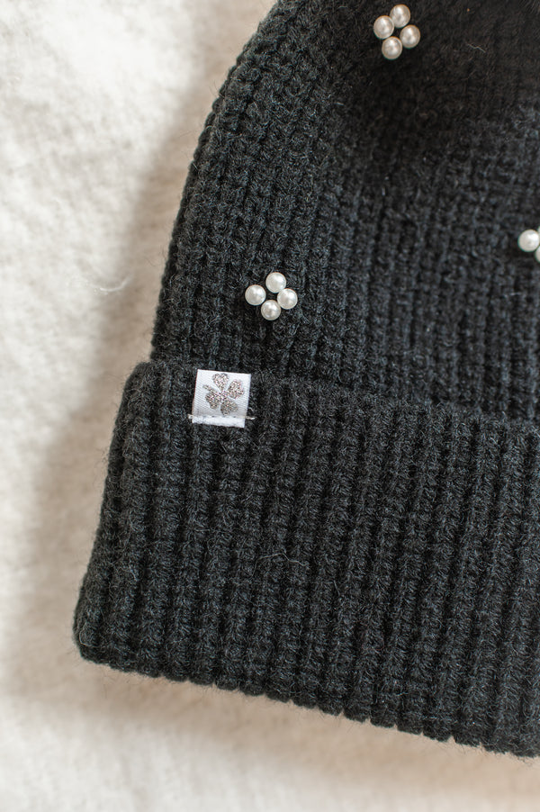 Pearl Beanie | Black