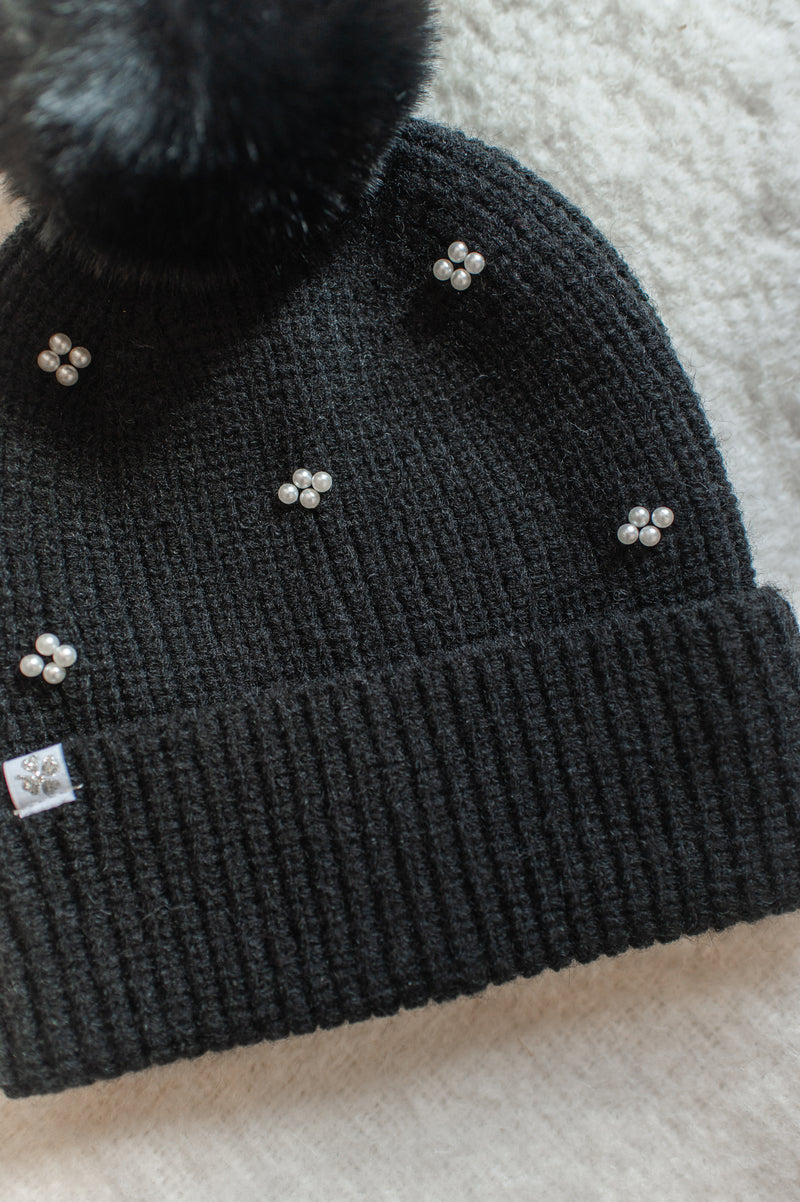 Pearl Beanie | Black