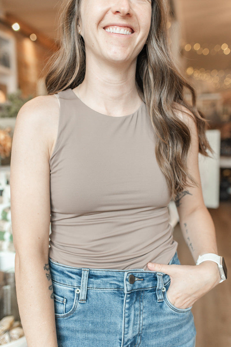 Maria Tank Top | Clay Taupe