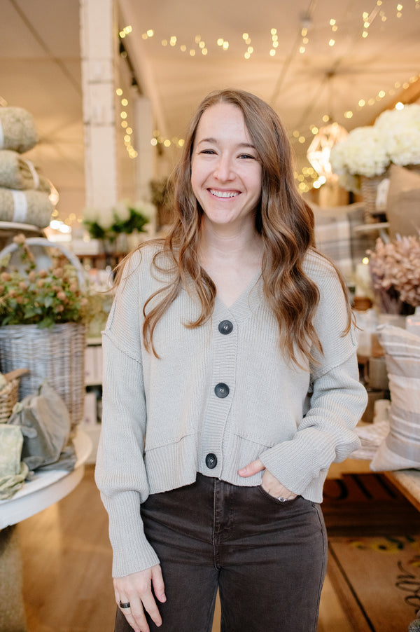 Sumire Cardigan | Sanded Stone