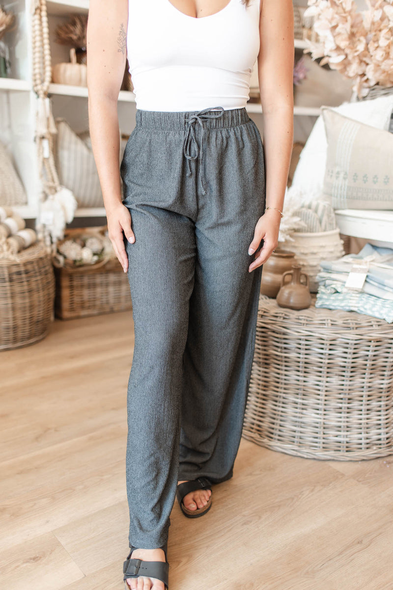 Pauleena Pants | Dark Grey Twist