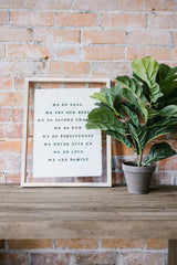 We Do... Family Sign