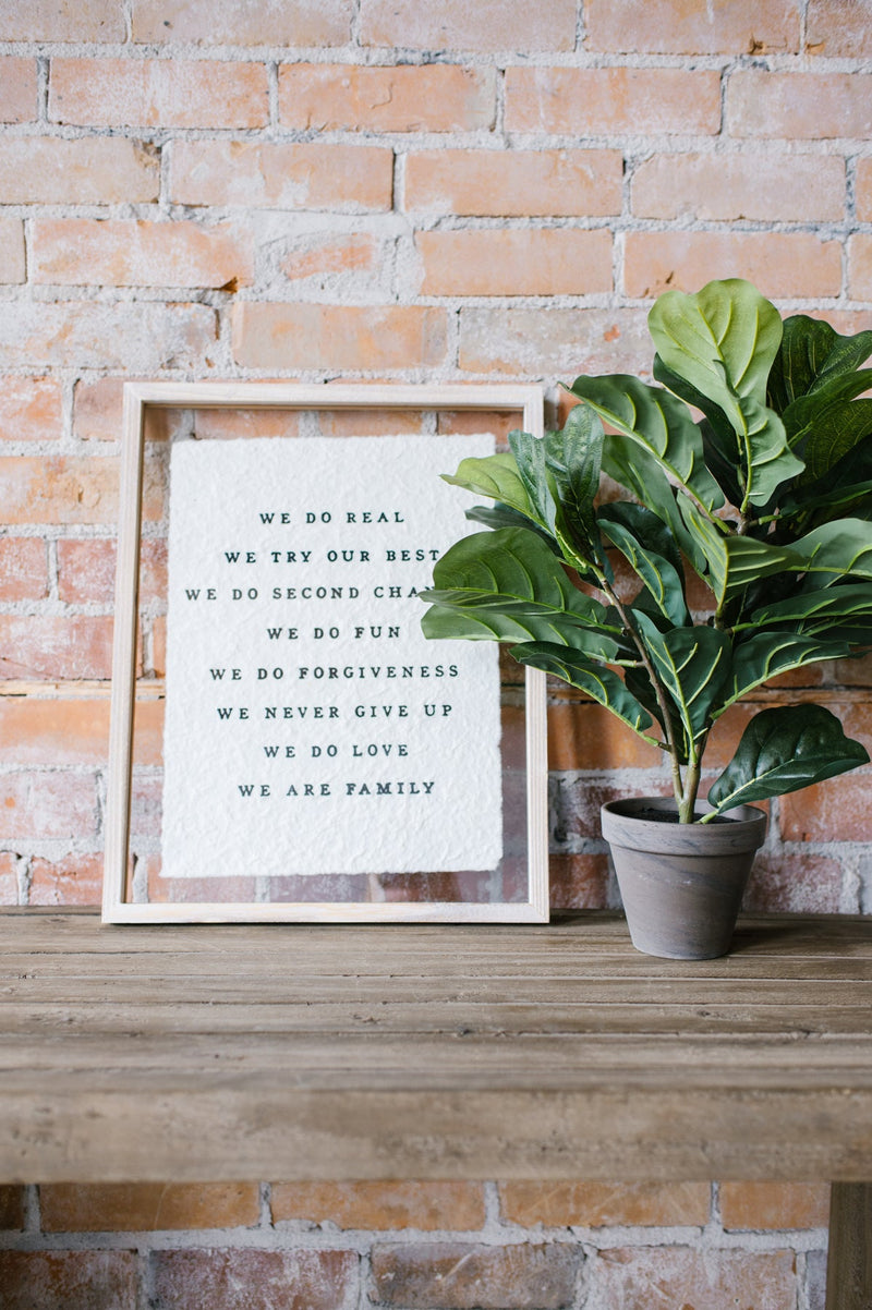 We Do... Family Sign