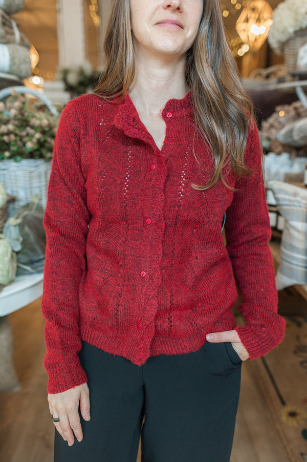 Asiarpak Cardigan | Burgundy