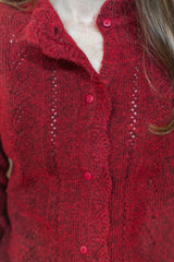 Asiarpak Cardigan | Burgundy