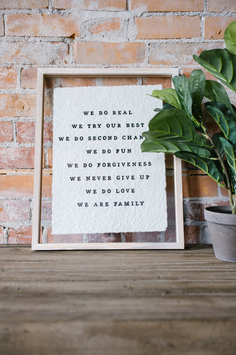 We Do... Family Sign